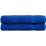 Shumee Premium 2 ks modré 80 × 200 cm 600 g/m2 100% bavlna - Towel Set