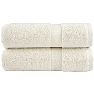 Shumee Premium 2 ks krémové 30 × 50 cm 600 g/m2 100% bavlna - Towel Set