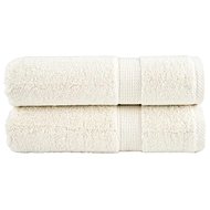 Shumee Premium 2 ks krémové 100 × 150 cm 600 g/m2 100% bavlna - Towel Set