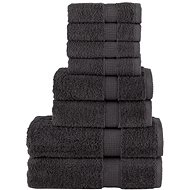 Shumee Premium 8dílná antracitová 600 g/m2 100% bavlna - Towel Set