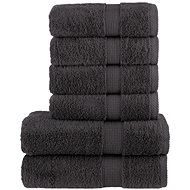 Shumee Premium 6dílná antracitová 600 g/m2 100% bavlna - Towel Set