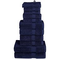 Shumee Premium 12dílná navy modrá 600 g/m2 100% bavlna - Towel Set