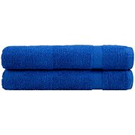 Shumee Premium 2 ks modré 100 × 200 cm 600 g/m2 100% bavlna - Towel Set