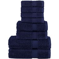 Shumee Premium 8-piece navy blue 600 g/m2 100% cotton - Towel Set