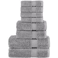 Shumee Premium 8dílná šedá 600 g/m2 100% bavlna - Towel Set