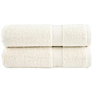 Shumee Premium 2 ks krémové 70 × 140 cm 600 g/m2 100% bavlna - Towel Set
