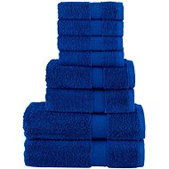 Shumee Premium 8dílná modrá 600 g/m2 100% bavlna - Towel Set