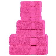 Shumee Premium 8dílná růžová 600 g/m2 100% bavlna - Towel Set