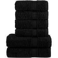 Shumee Premium 6dílná černá 600 g/m2 100% bavlna - Towel Set