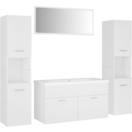 Shumee Koupelnová sestava, bílá, kompozitní dřevo - Bathroom Set
