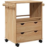 Shumee OTTA kitchen trolley, 59 × 45 × 80 cm, solid pine - Cart