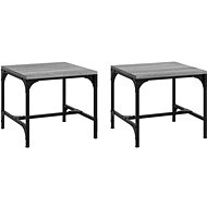 Storage tables 2 pcs sonoma grey 40 × 40 × 35 cm - Side Table