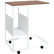 SHUMEE with wheels white 55 × 36 × 63,5 cm - Side Table