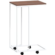 SHUMEE with wheels white 40 × 30 × 63,5 cm - Side Table