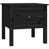 SHUMEE black 50 × 50 × 49 cm solid pine - Side Table