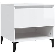 SHUMEE white high gloss 50 × 46 × 50 cm - Side Table