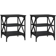 SHUMEE 2 pcs black 40 × 42 × 50 cm - Side Table