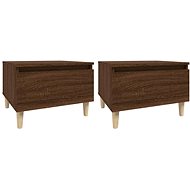 SHUMEE 2 pcs brown oak 50 × 46 × 35 cm - Side Table