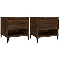 SHUMEE 2 pcs brown oak 50 × 46 × 50 cm - Side Table