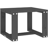 SHUMEE grey 40 × 38 × 28,5 cm solid pine - Side Table