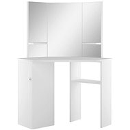 Shumee Corner Makeup Table White - Dressing Table