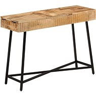 Shumee Dressing table 105 × 35 × 75 cm solid rough mango wood and iron - Dressing Table