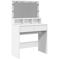 Shumee Dressing table with LED white 80 × 41 × 134,5 cm - Dressing Table