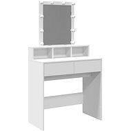 Shumee Dressing table with LED white 80 × 41 × 144,5 cm - Dressing Table
