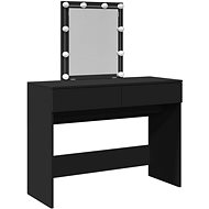 Shumee Dressing table with LED black 100 × 40 × 130 cm - Dressing Table