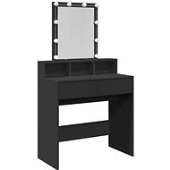 Shumee Dressing table with LED black 80 × 41 × 144,5 cm - Dressing Table