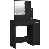 Shumee Dressing table with LED black 86,5 × 35 × 136 cm - Dressing Table