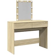 Shumee Toilet table with LED sonoma oak 100 × 40 × 130 cm, 848194 - Dressing Table