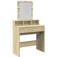 Shumee Dressing table with LED oak sonoma 80 × 41 × 144,5 cm - Dressing Table