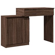 Shumee Dressing table with LED brown oak 115 × 37 × 110,5 cm - Dressing Table