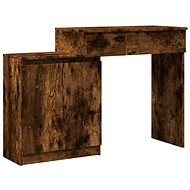 Shumee Dressing table with LED smoked oak 115 × 37 × 110,5 cm - Dressing Table