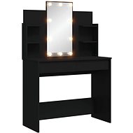 Shumee Dressing table with LED lighting black 96 × 40 × 142 cm - Dressing Table