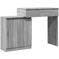 Shumee Dressing table with LED sonoma grey 115 × 37 × 110,5 cm - Dressing Table