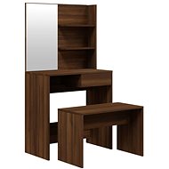 Shumee Dressing table set brown oak 74,5 × 40 × 141 cm - Dressing Table
