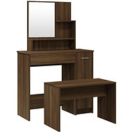 Shumee Dressing table set brown oak 86,5 × 35 × 136 cm - Dressing Table