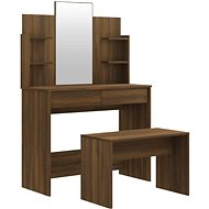 Shumee Dressing table set brown oak 96 × 40 × 142 cm - Dressing Table