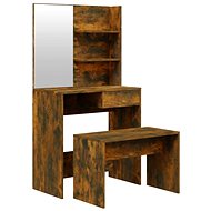 Shumee Dressing table set smoked oak 74,5 × 40 × 141 cm - Dressing Table