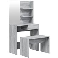 Shumee Dressing table set sonoma grey 74,5 × 40 × 141 cm - Dressing Table