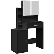 Shumee Dressing table with cabinet black 80 × 35 × 132 cm - Dressing Table