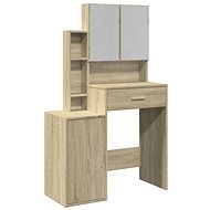 Shumee Dressing table with cabinet oak sonoma 80 × 35 × 132 cm - Dressing Table