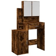 Shumee Dressing table with cabinet smoked oak 80 × 35 × 132 cm - Dressing Table