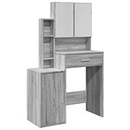 Shumee Dressing table with cabinet sonoma grey 80 × 35 × 132 cm - Dressing Table