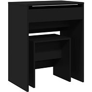 Shumee Dressing table with stool black 60 × 40 × 113,5 cm - Dressing Table