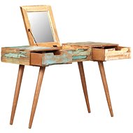 Shumee Dressing table with mirror 112 × 45 × 76 cm recycled wood - Dressing Table