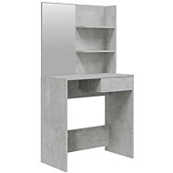 Shumee Dressing table with mirror concrete grey 74,5 × 40 × 141 cm - Dressing Table