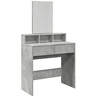 Shumee Dressing table with mirror concrete grey 80 × 41 × 144,5 cm - Dressing Table